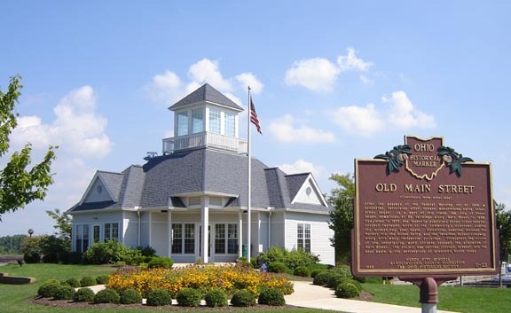 One of the buildings on the grounds, overlooking the harbor where our Commanders will be docked.